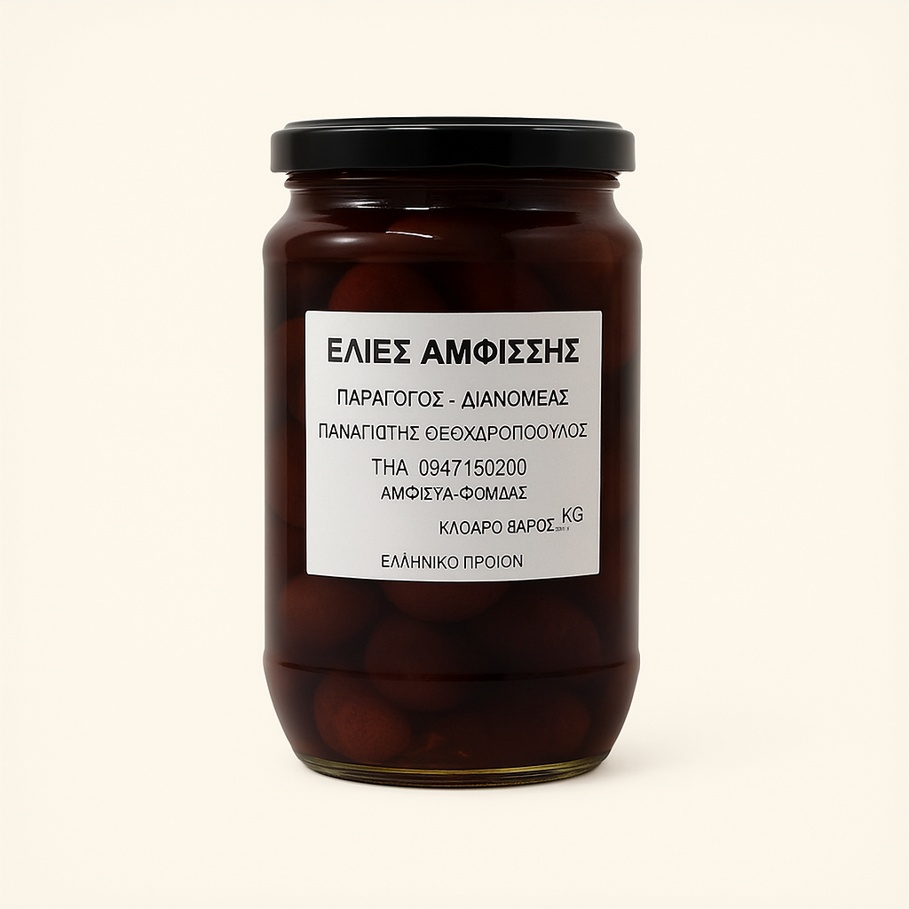 Black Amfissa Olives (Mature)